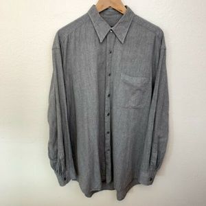 Hickey Freeman Sport Chevron Button Down Shirt